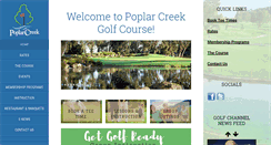 Desktop Screenshot of poplarcreekgolf.com