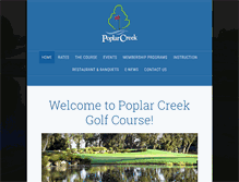 Tablet Screenshot of poplarcreekgolf.com